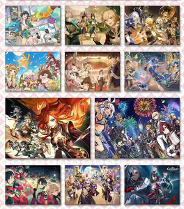 Cartes à collectionner Little Puppy <span class=keywords><strong>Genshin</strong></span> Impact A5, symphonie élémentaire, <span class=keywords><strong>TCG</strong></span> CCG, jeu de cartes de société, cadeaux pour enfants, loisirs - Product Image 4