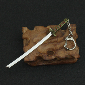 Porte-clés Anime Bleach Kurosaki Ichigo Hitsugaya Toushirou Modèle Épée Katana pour Femmes Hommes Pendentif de Voiture Bijoux - Product Image 5