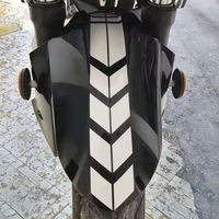 35X5 cm Autocollant de voiture étanche pour moto et vélo Étiquette d'avertissement de sécurité Bar Patch Film de fenêtre réfléchissant pour la position du logo