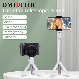 Trípode para Vlog de teléfono DMIDITIR T151 con micrófono de luz LED Soporte de montaje en Zapata fría para <span class=keywords><strong>iPhone</strong></span> <span class=keywords><strong>13</strong></span> para trípode compatible con Sony DSLR - Product Image 2