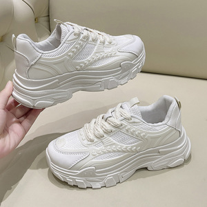 <span class=keywords><strong>Scarpe</strong></span> da papà alzate con suola spessa da donna 2024 estate nuova moda Versatile <span class=keywords><strong>scarpe</strong></span> sportive Casual di fascia alta - Product Image 2
