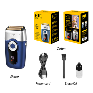 Rasoio Elettrico <span class=keywords><strong>per</strong></span> <span class=keywords><strong>Barba</strong></span> HTC GT-667 <span class=keywords><strong>per</strong></span> Uomo, Rasoio a Lamina <span class=keywords><strong>Professionale</strong></span> Ricaricabile - Product Image 3