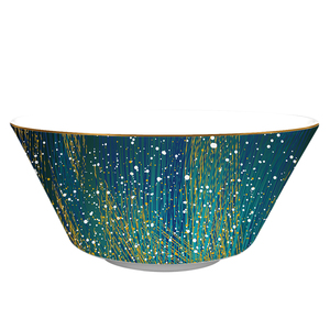 Assiettes principales en céramique bleue de 10.5 pouces de conception chinoise chaude ensembles de vaisselle d'assiette de Charge de 12 pouces pour des événements de mariage - Product Image 4