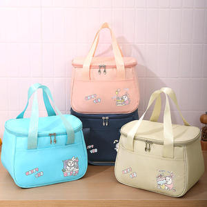 Sac à déjeuner de grande capacité en polyester de haute qualité, sac réfrigéré, imperméable et isolant thermique, sac de pique-nique à motifs de dessins animés - Product Image 1