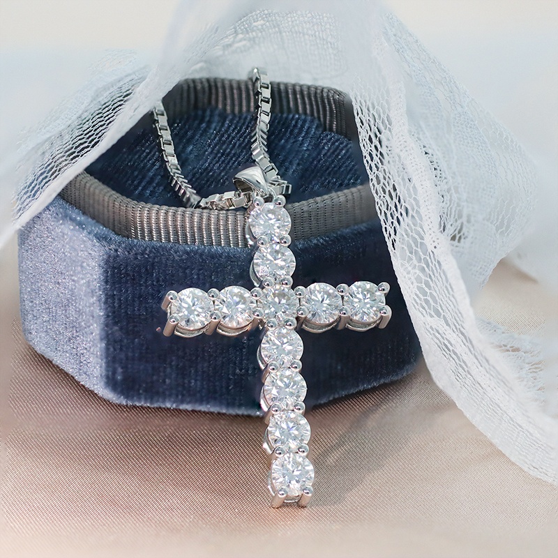 Collar Con Colgante De Cruz De Jús Para Mujer, Colgante De Ala De