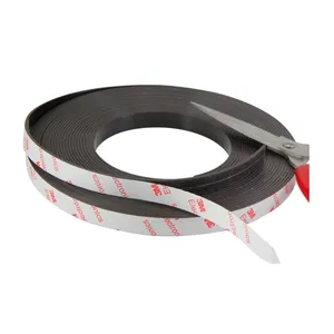 Magnet Karet Rol Strip Magnetik dengan Pita Perekat Yang Kuat