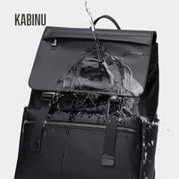 Sac à dos pour ordinateur portable avec rabat, logo personnalisé, tissu résistant à l'eau, plusieurs poches, trois couleurs, pour le quotidien et les voyages en ville