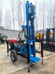 물 우물 장비 휴대용 바퀴 공압 시추공 깊은 물 우물 드릴링 장비 기계 드릴 장비 - Product Image 6