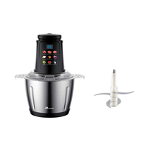 Mixeur Plongeant Multifonction Anbolife à Vitesse Variable, Commande Tactile, Broyeur à Glace, Faible Bruit, Lame en Acier Inoxydable, 4 Lames