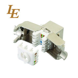 Conector Modular RJ45 de Alta Calidad, Nuevo, Sin Herramientas, de 90 Grados, para Redes LE, UTP Cat5e, Cat6, Cat6a, Keystone, Telecomunicaciones - Product Image 3