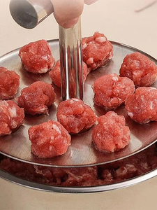 Moule à boulettes de viande en acier inoxydable à 12 cavités pour la cuisine, outil de façonnage extrudé, vente en gros - Product Image 6