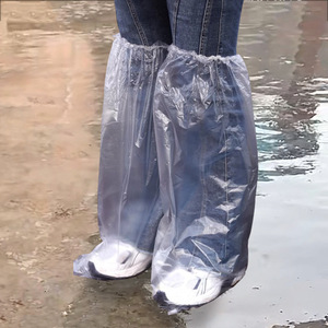 Fundas de zapatos transparentes impermeables al por mayor de fábrica, fundas de zapatos desechables a prueba de lluvia, impermeables para rafting al aire libre. - Product Image 4