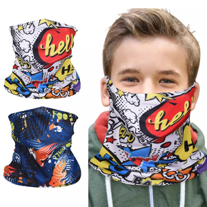 Masque facial de protection solaire anti-UV personnalisé cache-cou écharpe à séchage rapide cagoule de moto bandana pour enfant - Product Image 1