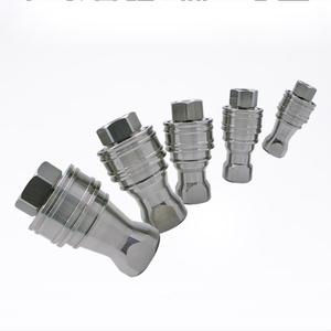 Acoplamiento rápido hidráulico de acero inoxidable, acoplador rápido de cara plana de alta presión, con ISO16028, QC14 - Product Image 1
