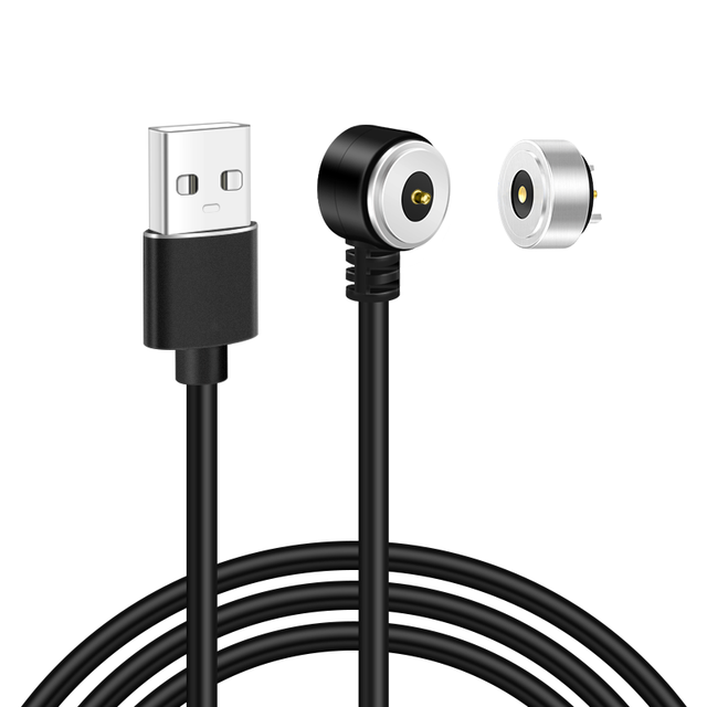 12V 2A USB Charging Cable Male Female Right Angle Magnetic Connector Circular
