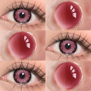 EYESHARE Lentilles de contact colorées Crazy Lens pour cosplay, lentilles rouges pour Halloween, lentilles souples, lentilles <span class=keywords><strong>Sharingan</strong></span> - Product Image 5