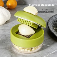 Presse-ail manuel, coupe-ail portable, outil multifonctionnel pour hacher le gingembre et le piment, hachoir à ail de cuisine