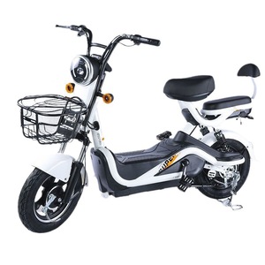 Electric <b>Scooter</b> 48V12AH350W Brushless Motor Adult Two-Wheel With Seat And Basket For Urban Commute - Product Image 2