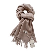 Écharpe d'hiver longue de 200 cm en soie unie tie-dye pour femme, nouvelle arrivée, élégante et luxueuse, chauffe-cou chaud