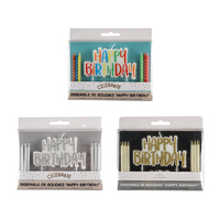 Cake Topper Geburtstags dekoration Party liefert mehrfarbige Geburtstags kerzen Set mit Happy Birthday Letter Candles