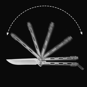 Fábrica al por mayor <span class=keywords><strong>cuchillo</strong></span> de bolsillo <span class=keywords><strong>CSgo</strong></span> al aire libre juego de entrenamiento manual hoja de acero inoxidable <span class=keywords><strong>cuchillo</strong></span> de mariposa plegable sin afilar - Product Image 5