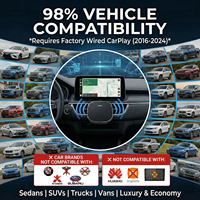 Adaptador Inalámbrico 2026 para Android Auto y Apple CarPlay, Doble WiFi, Plug and Play, Caja Inteligente con IA, con YouTube, Netflix, IPTV y TikTok