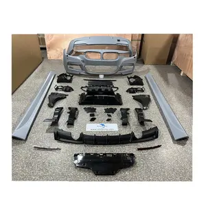 Conversión de parachoques de coche Facelift para BMW Serie 3 F30 MT M kits de carrocería de tecnología con rejilla