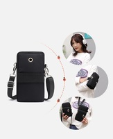 Dropshipping Offre Spéciale Zipper Crossbody Wallet Mobile Phone Pouch Women Mini Purse Cellphone Shoulder Sling Bag With Strap
