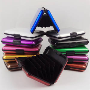 Estuche Impermeable para Tarjetas de Identificación, Cartera de Aluminio Metálico de Color para Hombres y Mujeres, Artículos para el Hogar - Product Image 2