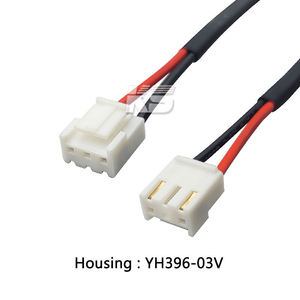 JST VH 3.96mm 3pin Electronic Wire Harness Fork <b>Terminal</b> Female Connector Cable Assembly - Product Image 2