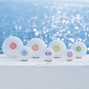 Cuenco de cuarzo con diseño de chakras, cuenco de Canto de Cristal de tono profundo, curación de 7 Chakras, gran oferta - Product Image 4