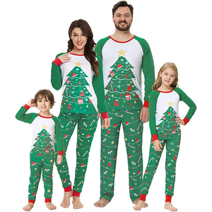 <span class=keywords><strong>Natale</strong></span> pigiama <span class=keywords><strong>buon</strong></span> <span class=keywords><strong>natale</strong></span> vestiti di capodanno mamma figlia papà figlio vestito bambino cotone Homewear - Product Image 1