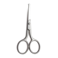 Ciseaux à cuticules et ongles de manucure en acier inoxydable de couleur personnalisée Ciseaux à ressort incurvés Outil de beauté à pointe de lame tranchante Logo personnalisé