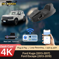 Cámara para Coche Holroadx 4G con Doble Lente y Visión Nocturna para Ford Kuga Escape, Enchufe Europeo, Plug&Play