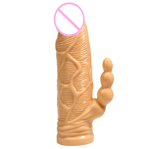 Masajeador de Próstata Crown para Adultos con Funda Transparente de PVC, Dildo Suave y Exquisito para Masturbación Femenina, con Características Realistas y Alargadas - Product Image 5