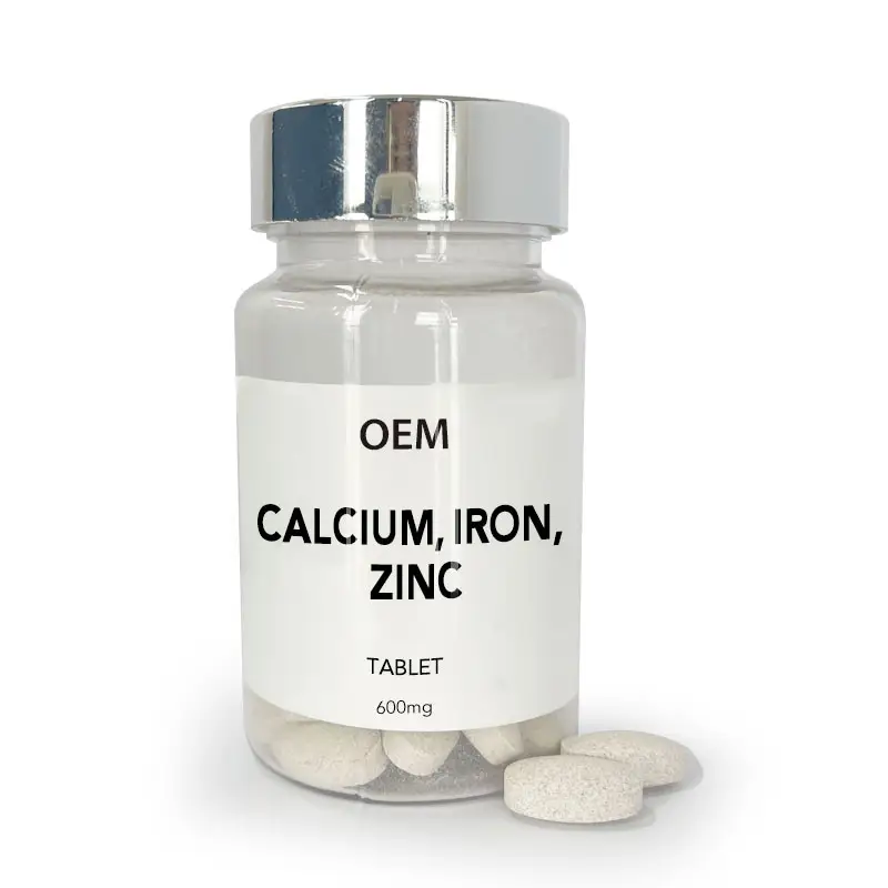 OEM calcio & ferro & zinco tablet Multi minerale quotidiano complesso minerale con calcio ferro magnesio zinco