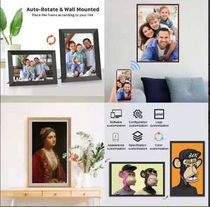 8-дюймовая цифровая фоторамка с IPS LCD экраном 4 ГБ, акриловая, с MP3, часами, Wi-Fi, подарочная коробка для свадьбы, видео-брошюра, анимированная книга, оптовая партия, праздничная открытка - Product Image 5