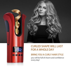 Mini <span class=keywords><strong>fer</strong></span> à friser sans chaleur <span class=keywords><strong>automatique</strong></span> à marque privée, baril <span class=keywords><strong>court</strong></span>, rose, pour <span class=keywords><strong>cheveux</strong></span> courts - Product Image 5