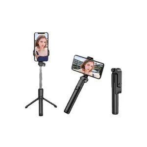 wholesale foldable long selfie stick rechargeable gimbal stabilizer selfie stick 360 rotate