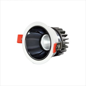 ไฟ LED เชิงพาณิชย์ โคมไฟเพดานแบบฝัง อะลูมิเนียมสีดำ 4100K แสงขาวธรรมชาติ IP20 AC 85-265V อายุการใช้งาน 50000 ชั่วโมง CRI90 - Product Image 5