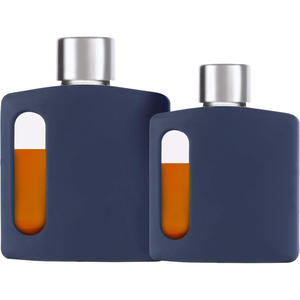 Benutzer definierte Logo Kapazität Größe Schwarz Grün Braun 100ml 240ml Metall & Kunststoff Deckel Glas Flach mann - Product Image 6