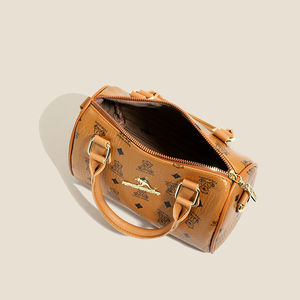 Sac à bandoulière pour femmes, sac à bandoulière imperméable, sac Boston rétro haut de gamme imprimé de style occidental, sac à main de voyage polyvalent et tendance - Product Image 6