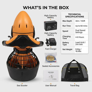 Scooter Subacuático Ligero GLIWAY, Hélice de Buceo de Doble Velocidad, Scooter Marino Impermeable para Entusiastas de Deportes Acuáticos - Product Image 5