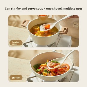 Spatula Silikon Multifungsi & Sekop Masak untuk Kebutuhan Sehari-hari, <span class=keywords><strong>Anti</strong></span> Lengket, <span class=keywords><strong>Anti</strong></span> Selip, Tahan Suhu Tinggi, Peralatan Dapur - Product Image 3