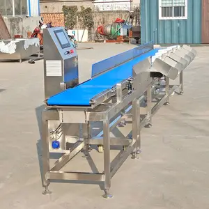 Factory Supply Potato Vegetable Mango Weight Grader Seafood Red Shrimp Sorter Live Fish Sorting Machine For Sale