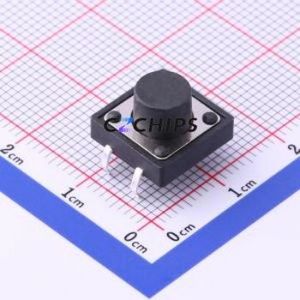 UK-B0224-G8-160 Tactile Switch Through hole-4P,12x12mm Switch Single Pole Single Throw Round Button 1.6N Through Hole - Product Image 1