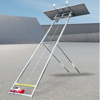 Kleiner elektrischer Aufzug für Gebäude, Solarpanel-Drahtseilhebevorrichtung, 220V, Stahl, Photovoltaik-Panel-Dachhebevorrichtung, 1300W