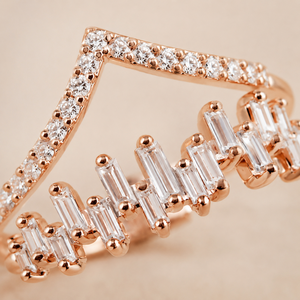 Anello a doppio strato a forma di V in stile coreano per gioielli da dito alla moda da donna - Product Image 5