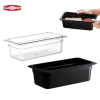 Matériel de restauration commerciale, fournitures pour hôtels et restaurants, bac alimentaire en plastique PC Gastronorm (GN) de 4,29 L, modèle FP3014 Goodman