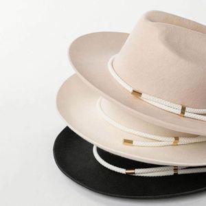 Casquettes personnalisées en gros, 100% laine, sombreros, chapeau <span class=keywords><strong>de</strong></span> cowboy old school pour hommes et femmes, chapeau Fedora classique vintage - Product Image 5